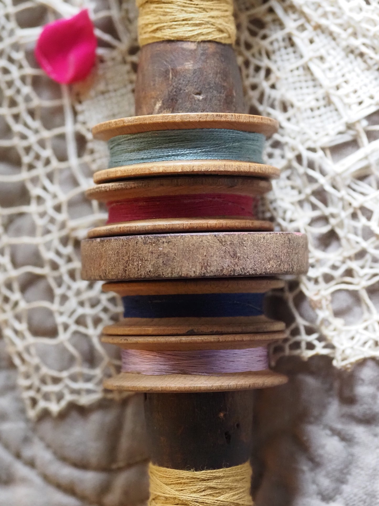 Ancienne bobine de fil B (type long)