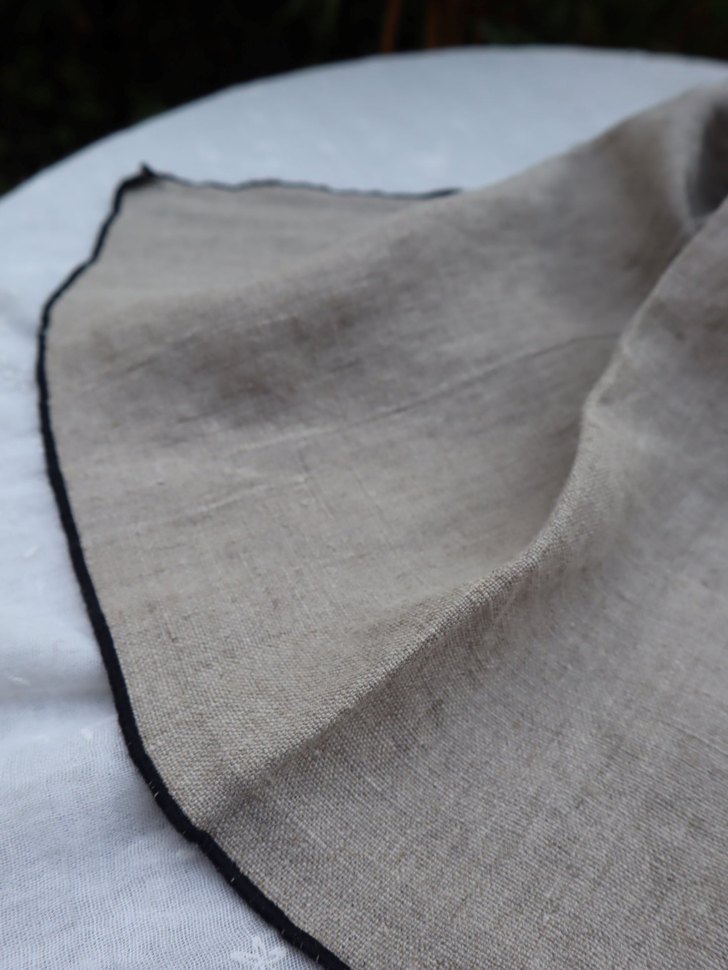 Chemin de table(Naturel/Noir)