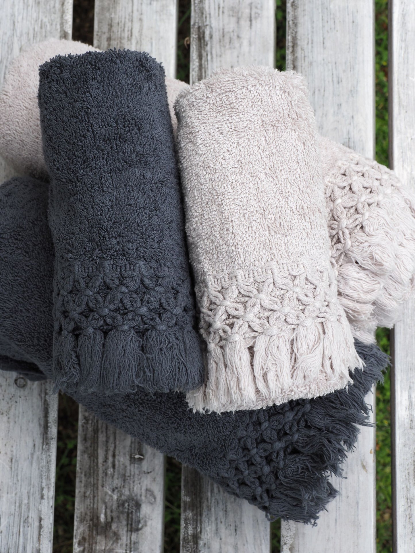 Serviette invitée(gris foncé)