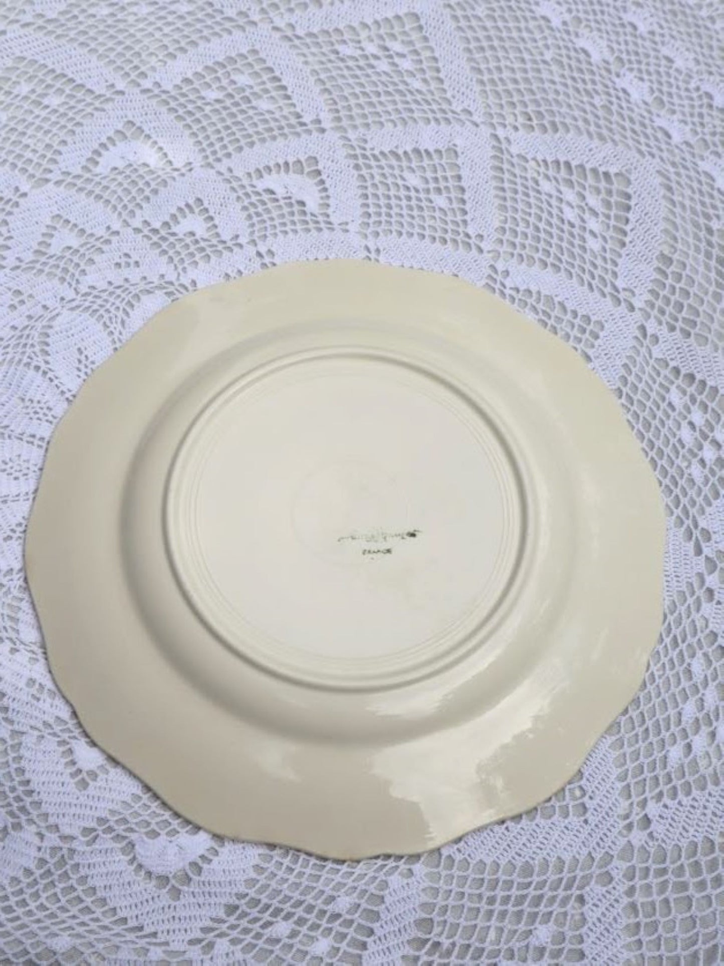 Assiette bord fleur Sarreguemines A-375