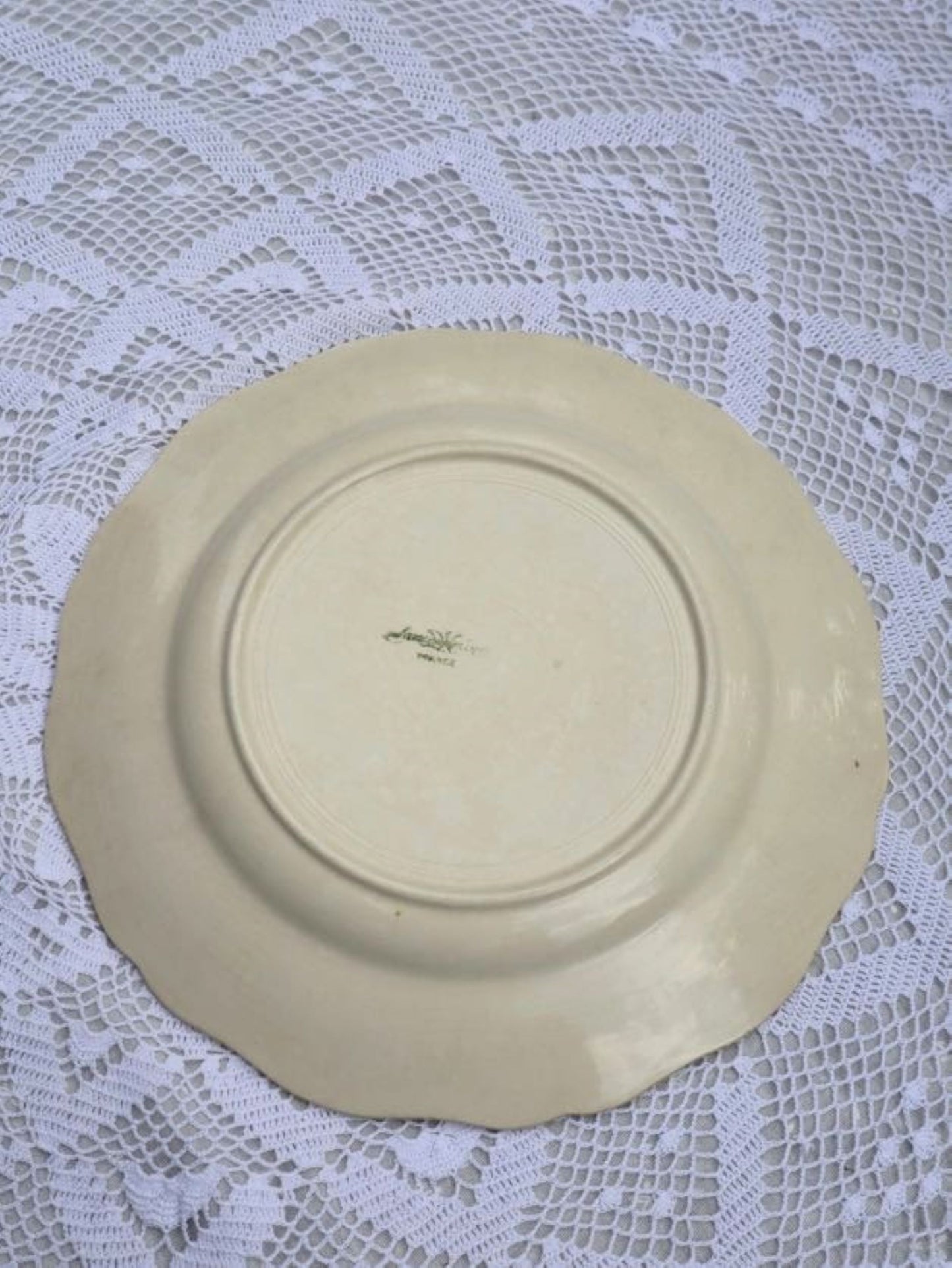Assiette bord fleur Sarreguemines A-377