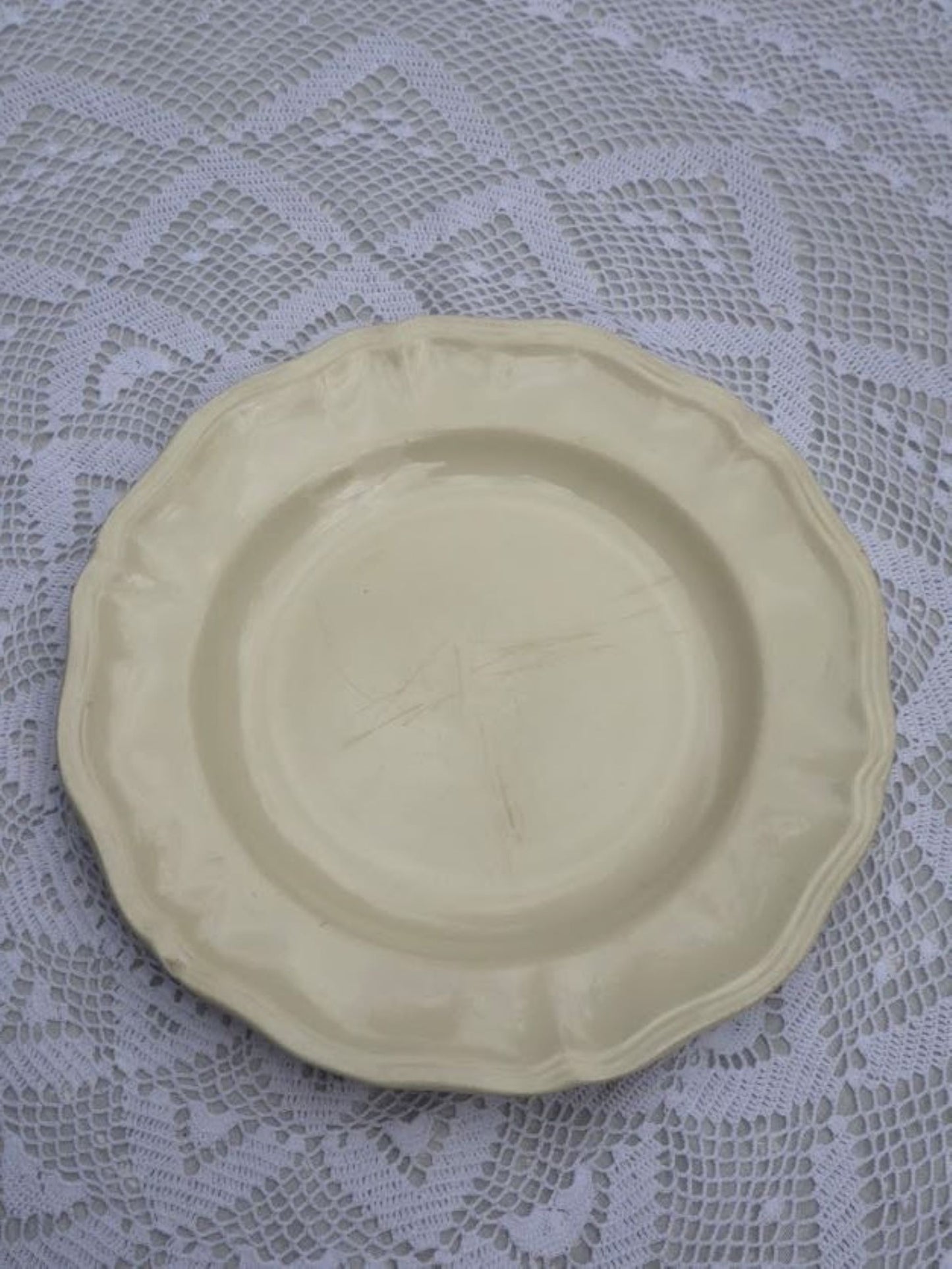 Assiette bord fleur Sarreguemines A-371