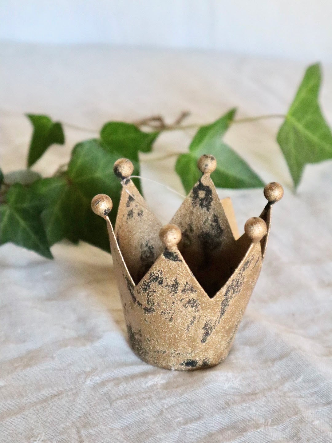 Bougeoir à couronne(or)