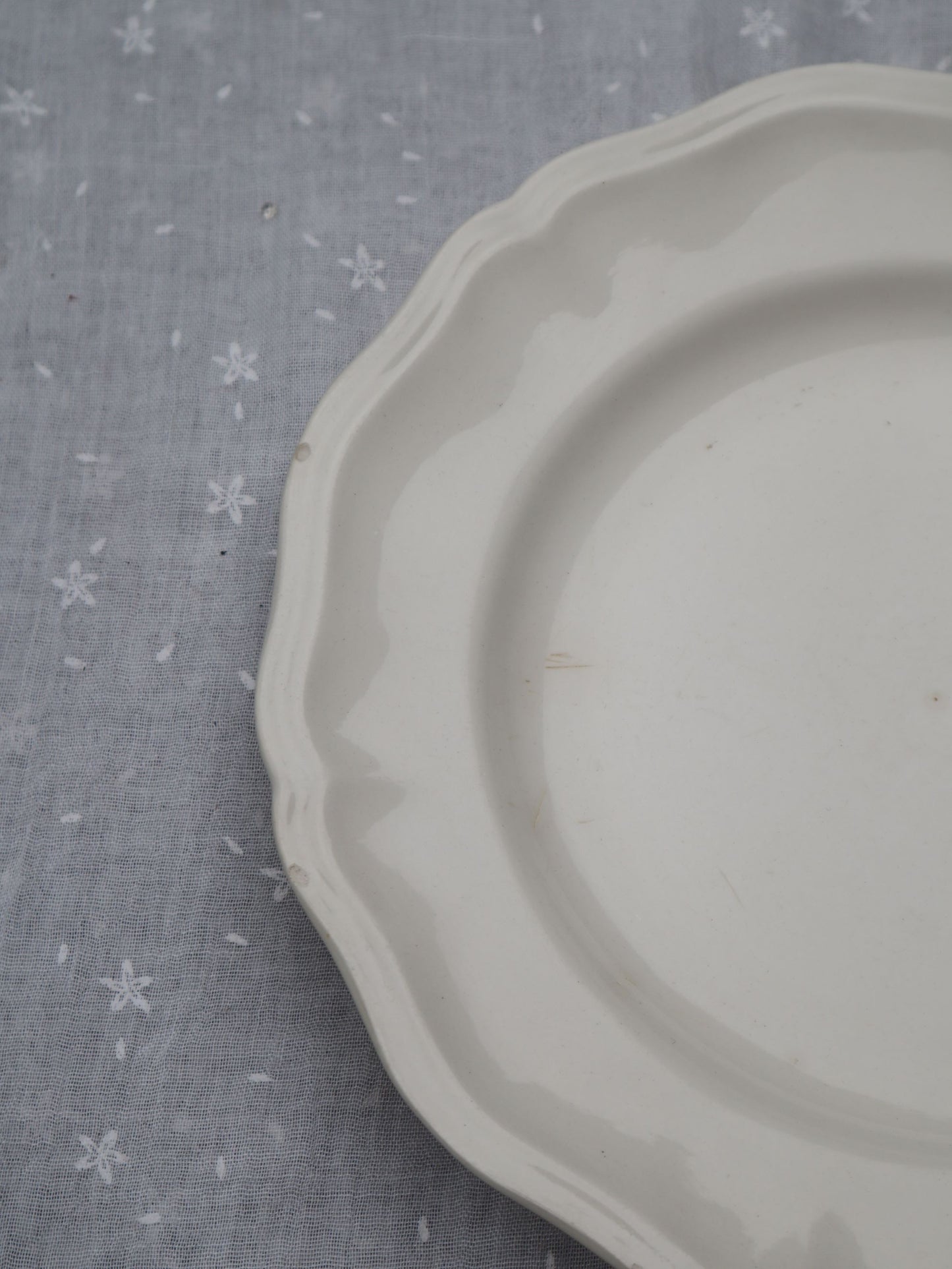 Assiette bord fleur Sarreguemines A-378