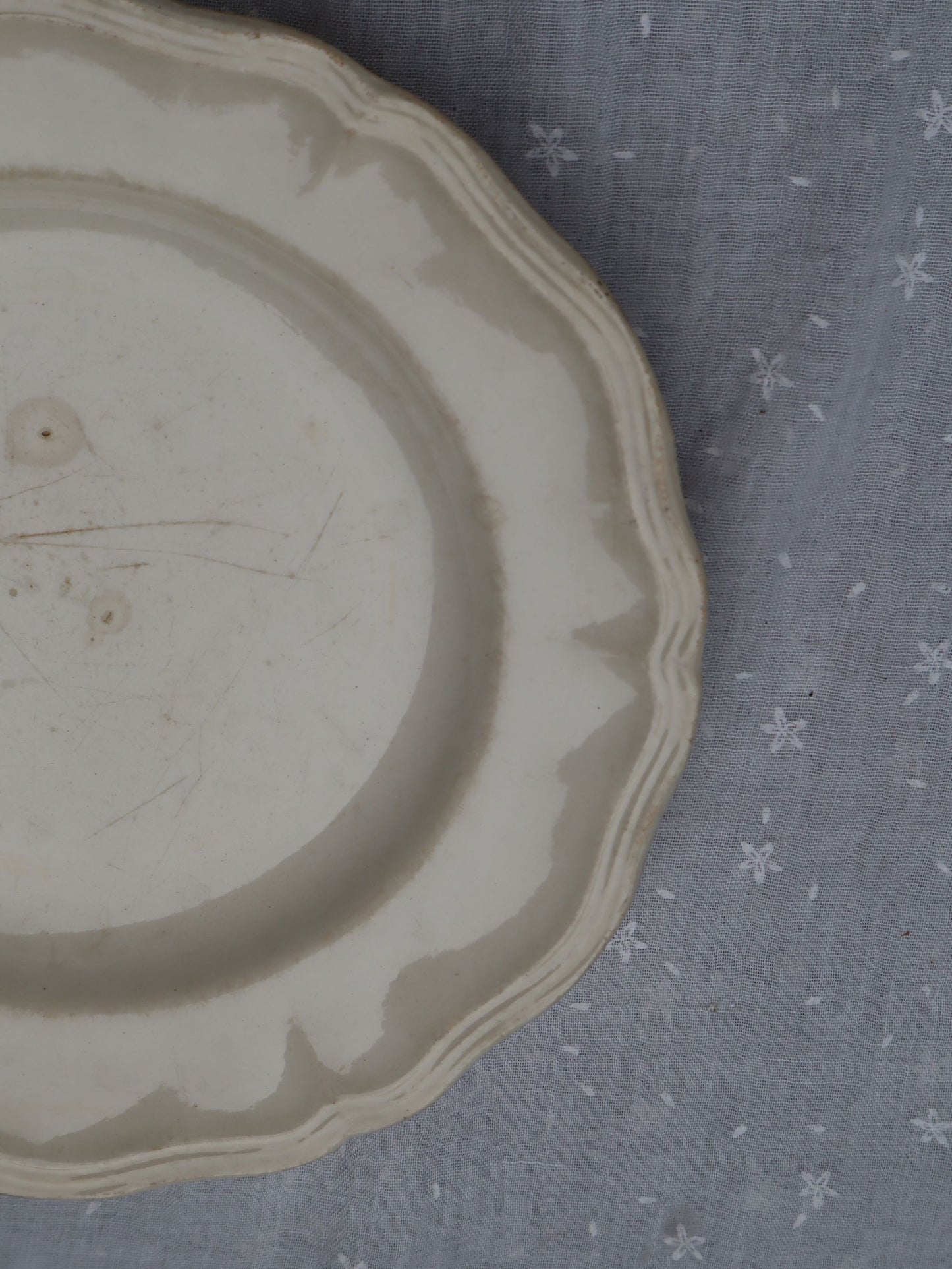 Assiette bord fleur Sarreguemines A-379