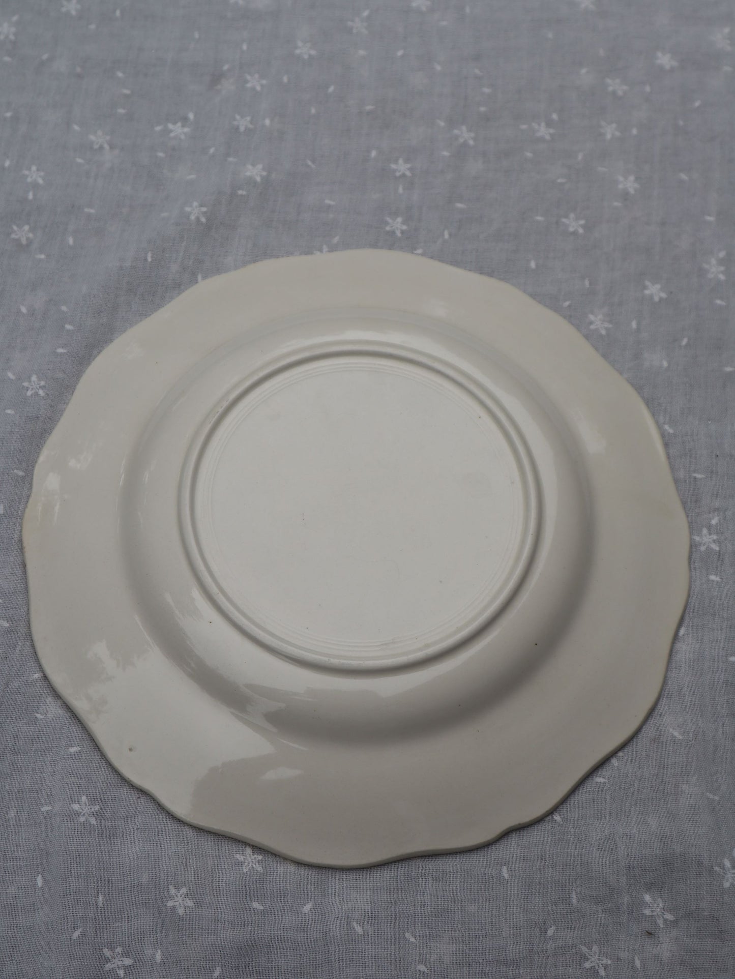 Assiette bord fleur Sarreguemines A-381