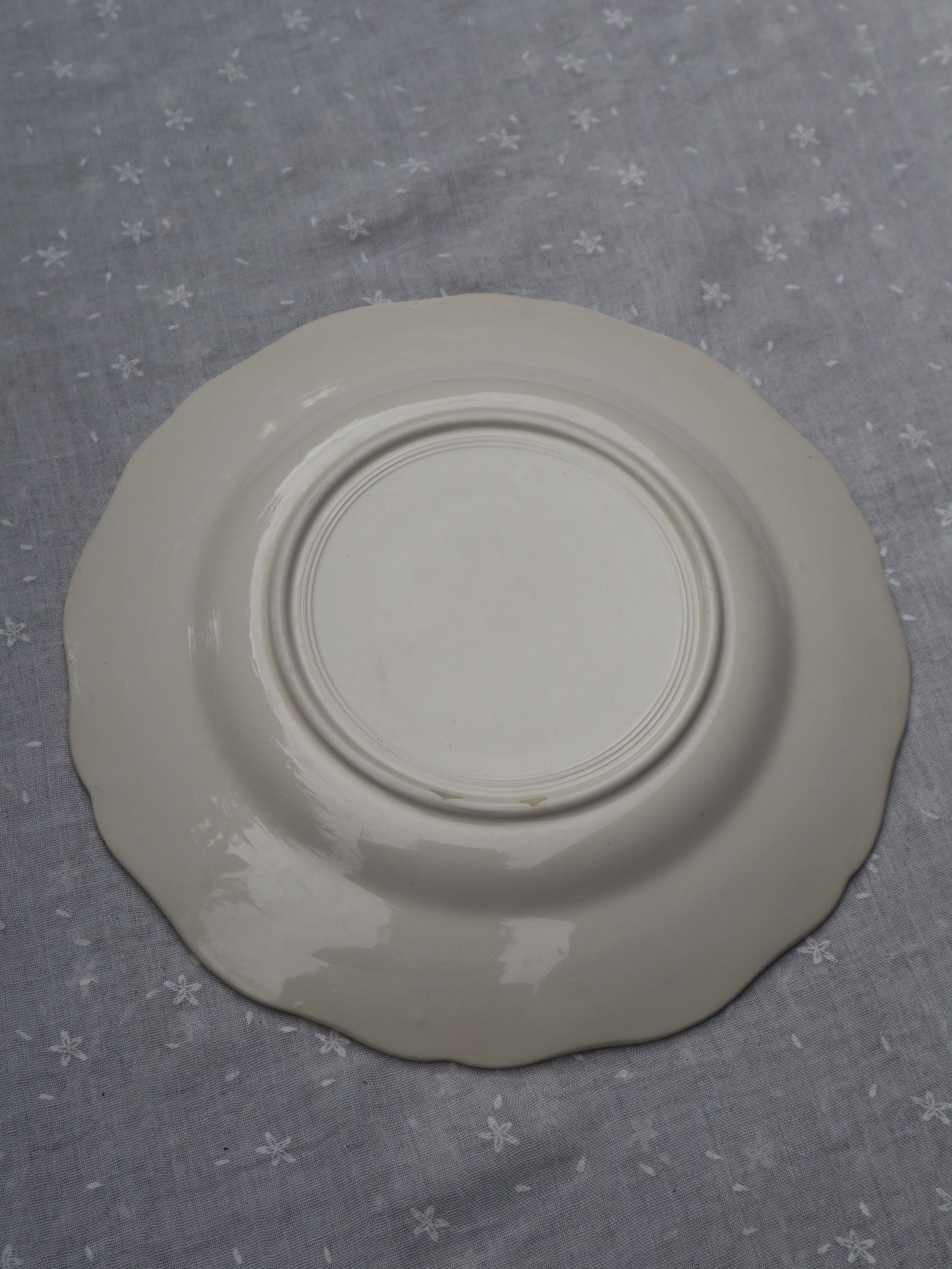 Assiette bord fleur Sarreguemines A-396