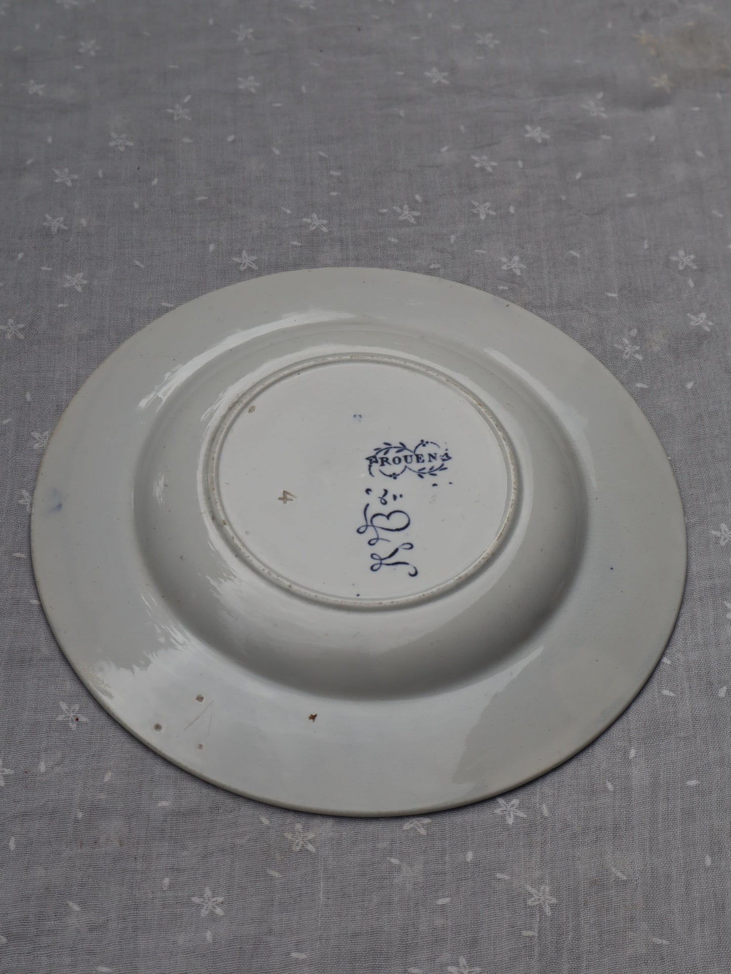 Assiette guirlande marine Rouen