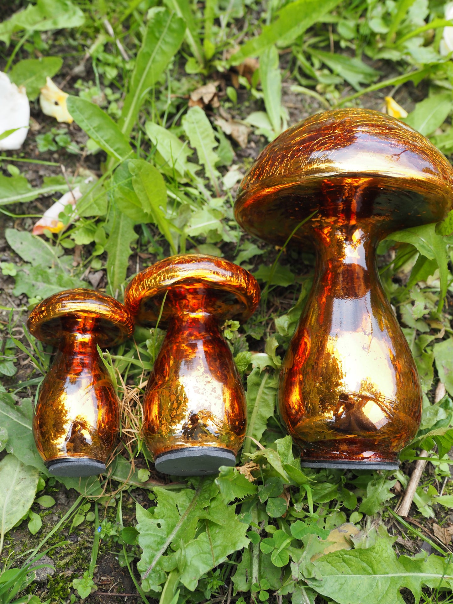Champignon en verre de cristal(lot 3)