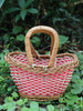 Panier ancien petit rose A