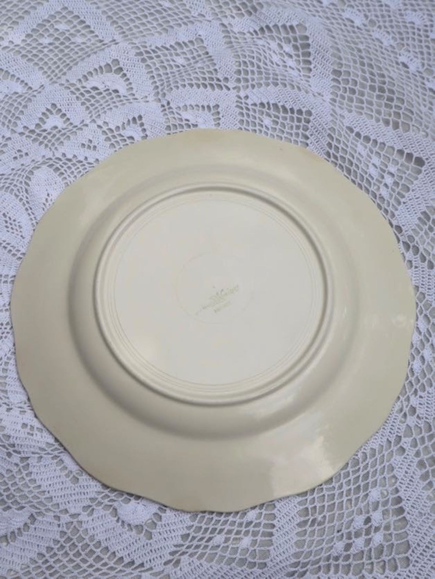 Assiette bord fleur Sarreguemines A-374