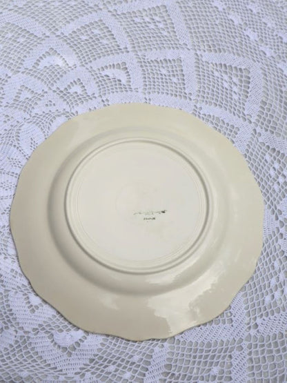 Assiette bord fleur Sarreguemines  A-375