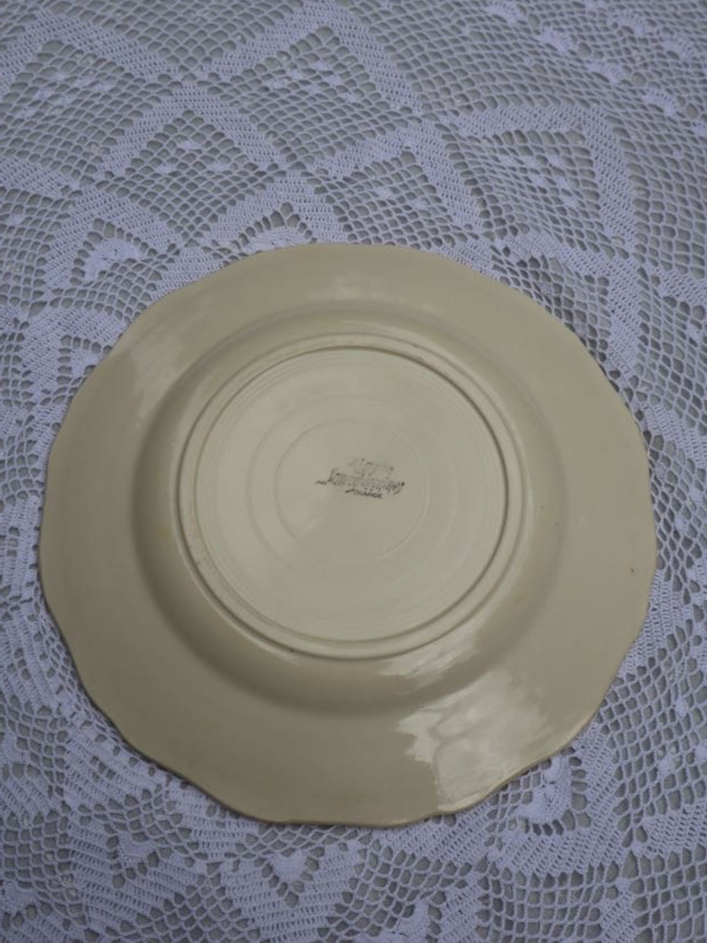 Assiette bord fleur Sarreguemines  A-371