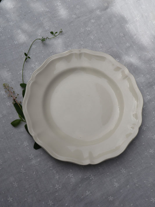 Assiette bord fleur Sarreguemines A-396