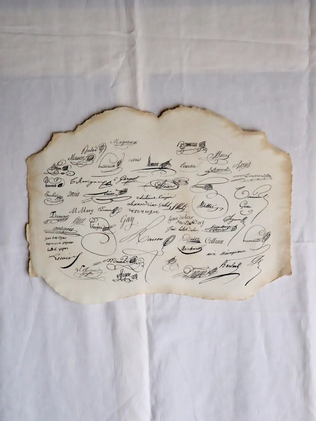 Table Signatures Example Set de table “Signatures” – Les Bleuets