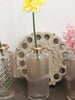 Vase de fleur ligne diagonale rose